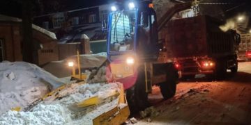 238 самосвалов снега вывезли с улиц Ульяновска за сутки