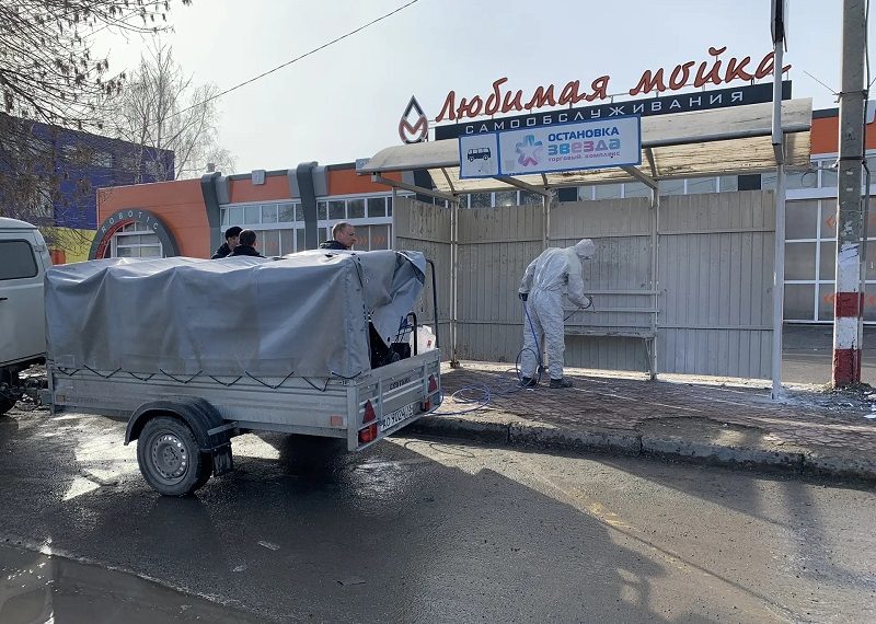 Ульяновские дорожники получили новое оборудование для покраски остановок
