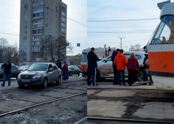 ДТП на Минаева: из-за двух аварий встали трамваи