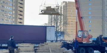 Колесо обозрения появился в ульяновском парке «Прибрежный»