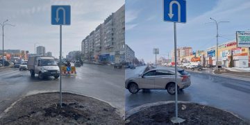 Развернуться стало проще: на проспекте Ульяновском появились новые знаки