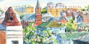 Во «Владимирском саду» откроется выставка акварелей с видами Ульяновска