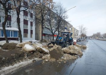 Как Ульяновск борется со снежной кашей