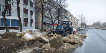 Как Ульяновск борется со снежной кашей