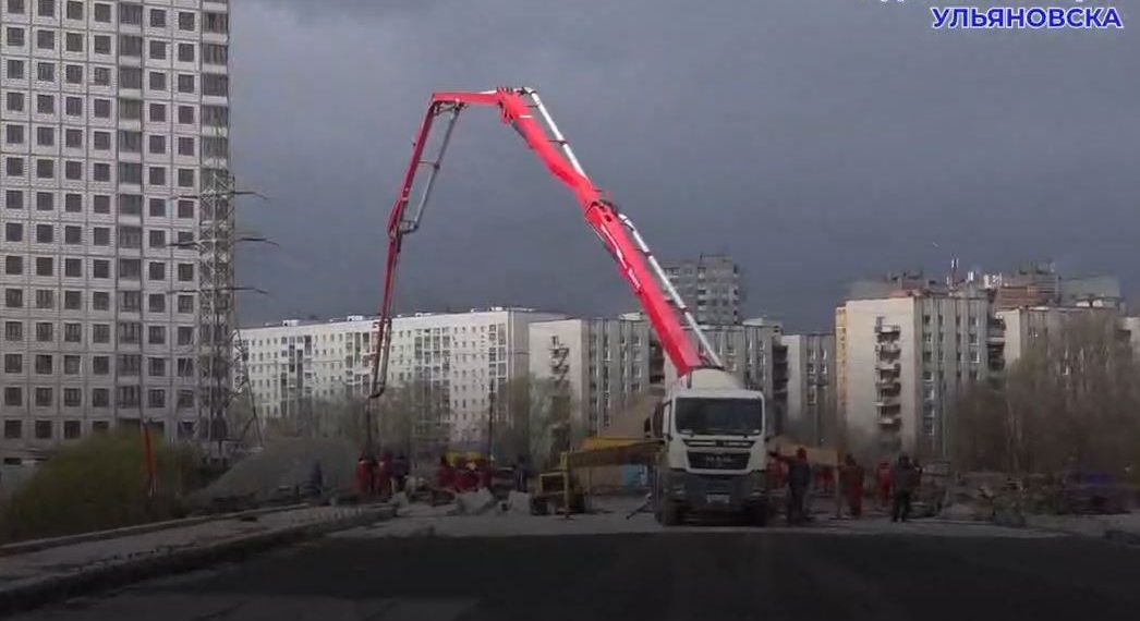 На мосту Шевченко-Смычки в Ульяновске забетонировали 660 м² основания