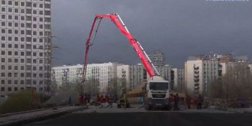 На мосту Шевченко-Смычки в Ульяновске забетонировали 660 м² основания