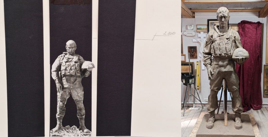 В Новомалыклинском районе земляк-художник создаёт памятник бойцам СВО