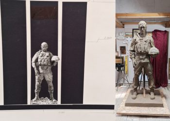 В Новомалыклинском районе земляк-художник создаёт памятник бойцам СВО