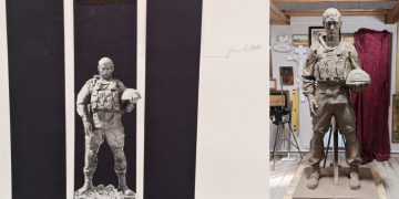 В Новомалыклинском районе земляк-художник создает памятник бойцам СВО