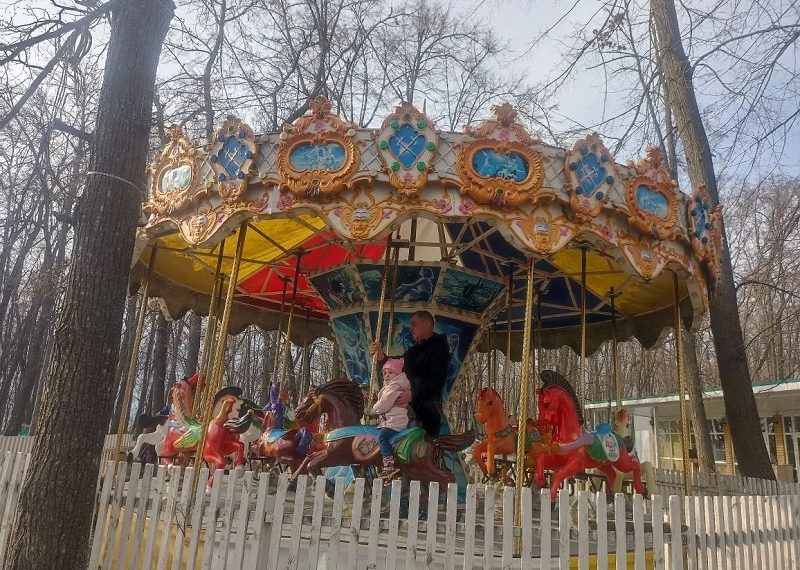 В ульяновском парке «Прибрежный» запустили аттракционы