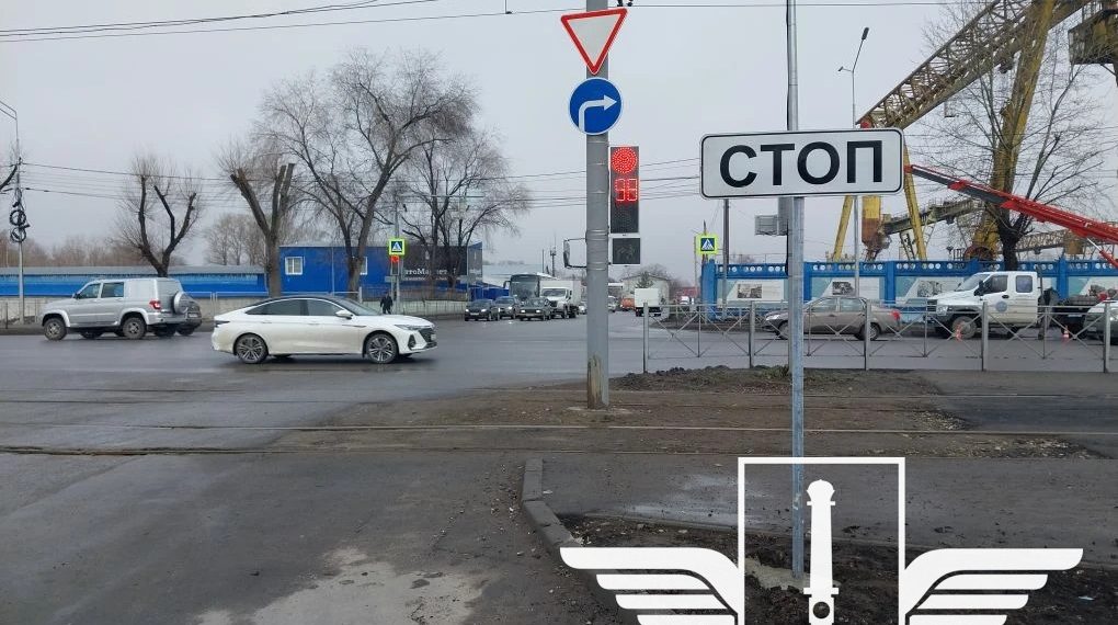 На перекрёстке у Московского шоссе в Ульяновске появились знаки приоритета