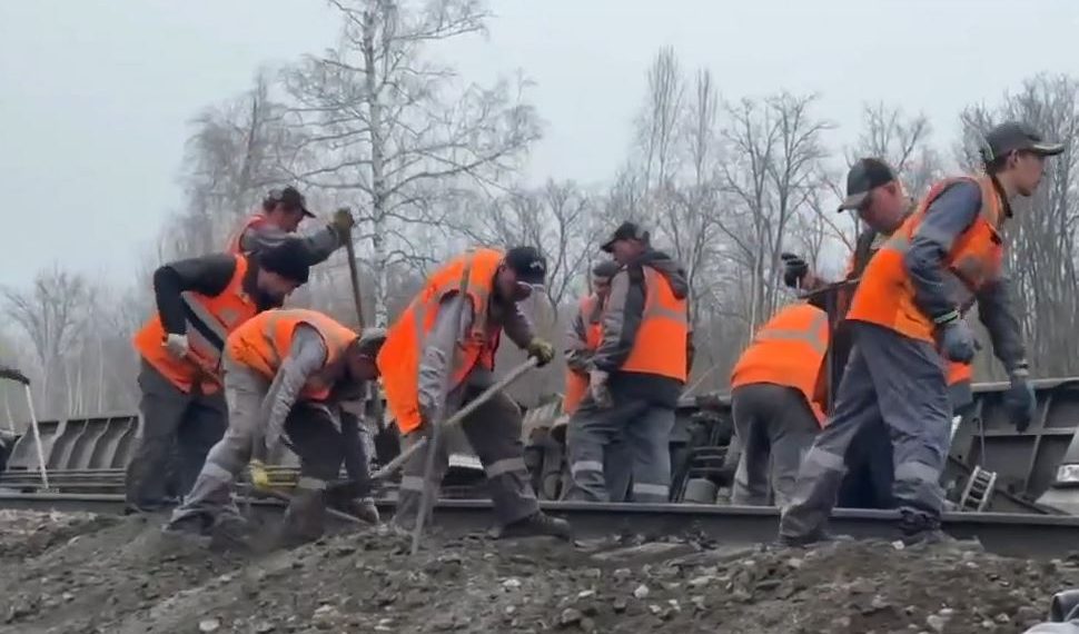 Ульяновским железнодорожникам предстоит заменить 200 шпал и два рельса после схода вагонов
