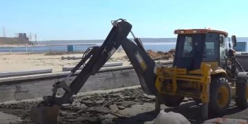 На Центральном Волжском пляже в Ульяновске началась реконструкция большого бассейна