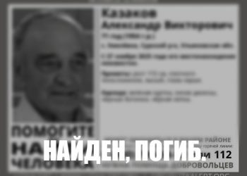 Найден погибшим пропавший в ноябре 2025 года 71-летний житель села Хмелёвка