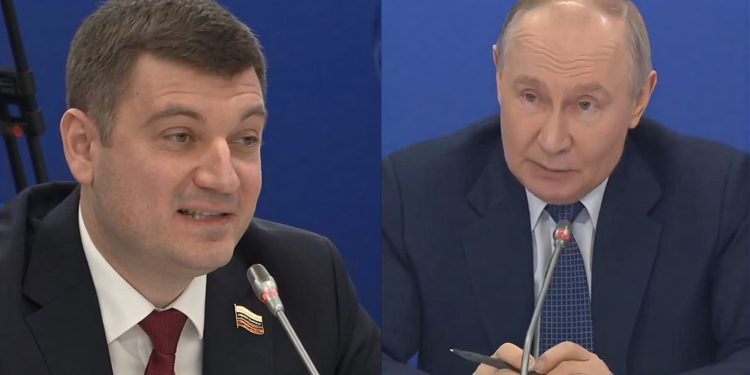 Спикер Ульяновской ГД Ножечкин рассказал Путину о взносах и газификации