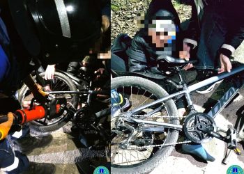 Ульяновские спасатели вызволили юного велосипедиста из «железного плена»