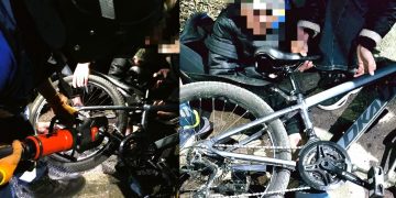 Ульяновские спасатели вызволили юного велосипедиста из «железного плена»