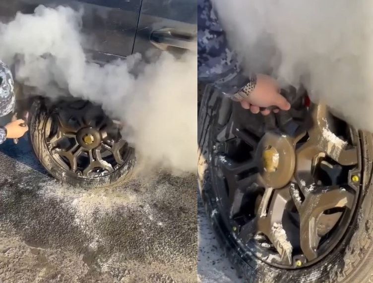 Ульяновские росгвардейцы потушили загоревшийся автомобиль: видео