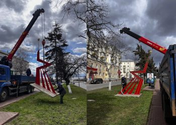 На бульваре Гончарова в Ульяновске зажглась «Звезда» в честь Дня Победы