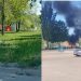 КамАЗ-дворник потушил КамАЗ-самосвал в Ульяновске