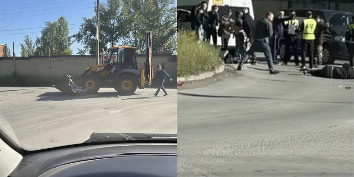 Микроавтобус при обгоне врезался в экскаватор в Заволжском районе Ульяновска