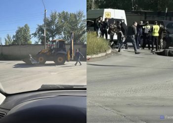 Микроавтобус при обгоне врезался в экскаватор в Заволжском районе Ульяновска