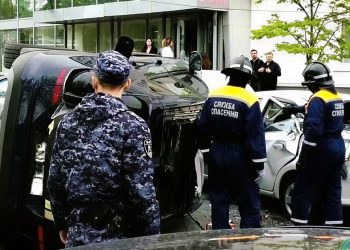 В ДТП с перевёртышем в центре Ульяновска пострадали взрослые и ребёнок