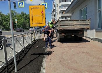 «Зелёный ковёр» возвращается: на Гончарова восстанавливают газоны