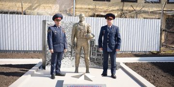 В димитровградской тюрьме открыли памятник Защитнику Отечества всех времён