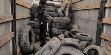 В Ульяновске активизируют вывоз старых шин — до четырёх фургонов в неделю