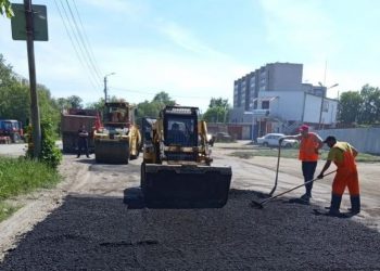 Ульяновские дорожники за выходные уложили 1100 м² асфальта
