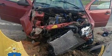 «Калина» с пьяным водителем влетела в отбойник на трассе М-5 «Урал» под Ульяновском