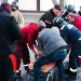 На Федерации мотоцикл столкнулся с легковушкой