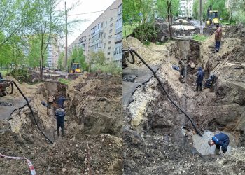 Предельно изношенный водопровод меняют на современный в Засвияжском районе Ульяновска