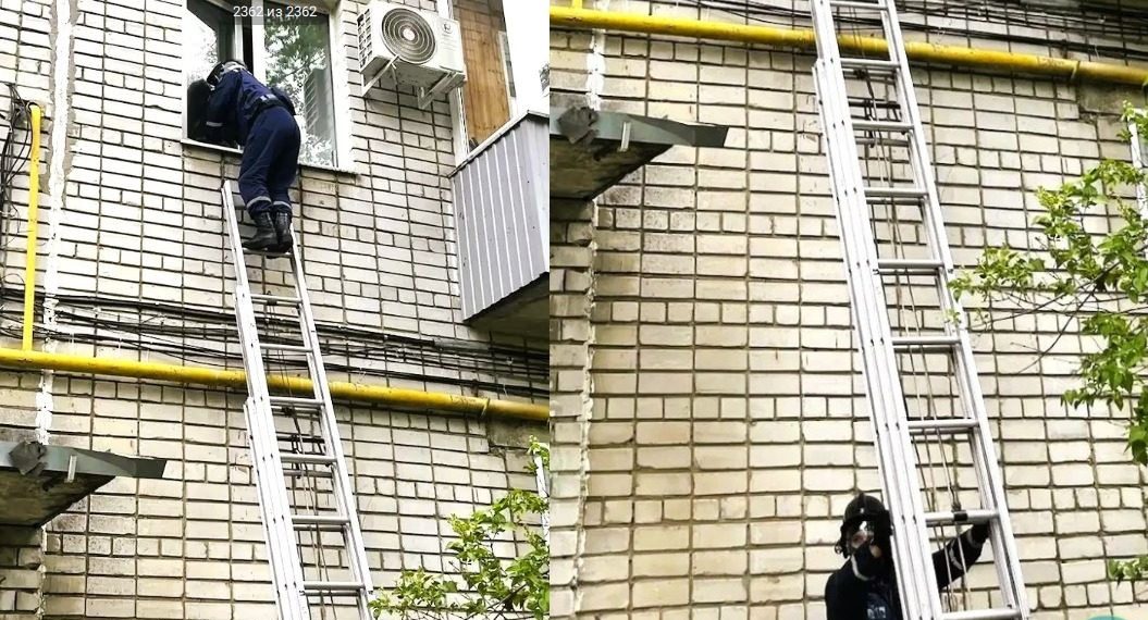 Ульяновские спасатели проникли через окно второго этажа — помочь пенсионерке