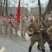 Ульяновские юнармейцы прошли торжественным маршем перед двумя ветеранами-фронтовиками