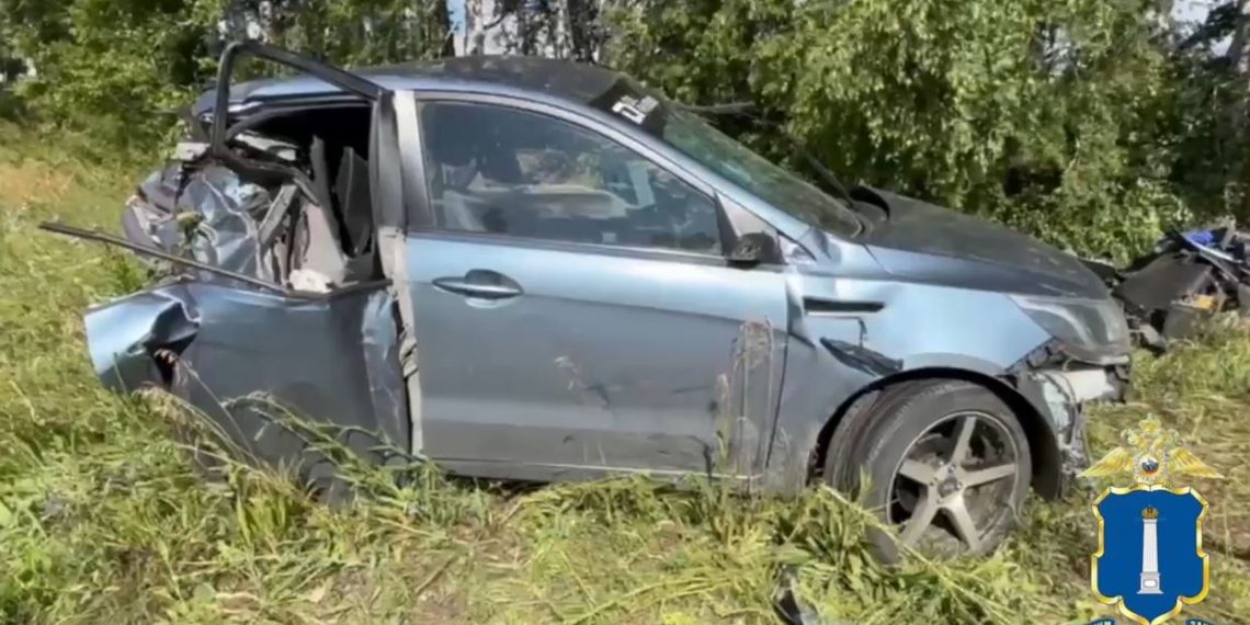 Под Димитровградов Kia Rio разорвало надвое, водитель погиб на месте ДТП