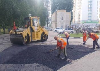 Более 1500 м² дорог заасфальтировали в Ульяновске за двое суток