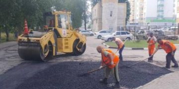 Более 1500 м² дорог заасфальтировали в Ульяновске за двое суток