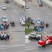На Пушкарёва жёстко столкнулись мотоцикл Honda и Jaguar, пострадали двое