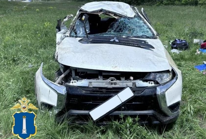Mitsubishi Outlander улетел в кювет в Тереньгульском районе: пострадали женщина и ребёнок