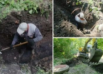 Во «Владимирском саду» меняют противооползневый дренаж