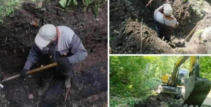 Во «Владимирском саду» меняют противооползневый дренаж