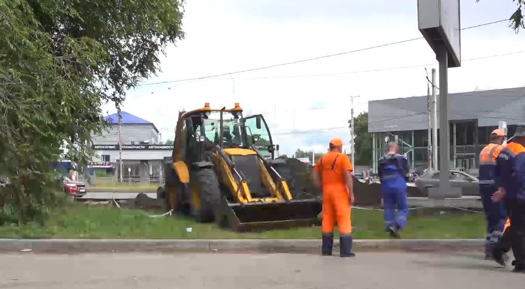 В Засвияжье начали строить дополнительную полосу на въезд с Западного бульвара