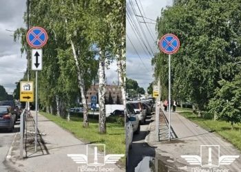 В районе «Мегастроя» на Московском шоссе запретили остановку