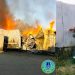 Ульяновские спасатели помогли тушить пожар в складском помещении