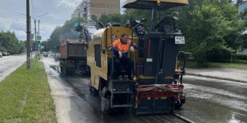 На улице Димитрова в Ульяновске 30 июня уложат новый асфальт