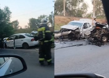 В столкновении «Лады» и «Фольксвагена» у Императорского моста один человек погиб, трое покалечились