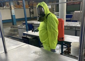 На Центральном рынке Ульяновска провели дезинфекцию