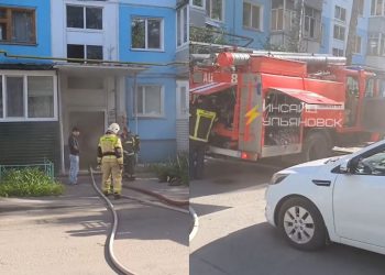 При пожаре в квартире пятиэтажки на Полбина спасли двух человек